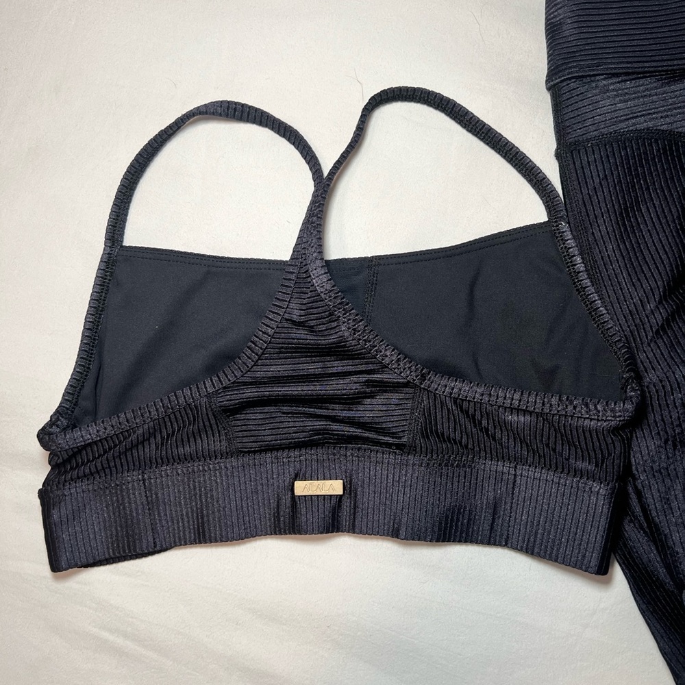 Alala Black Sports Bra and Leggings Set - Picture 2 of 6